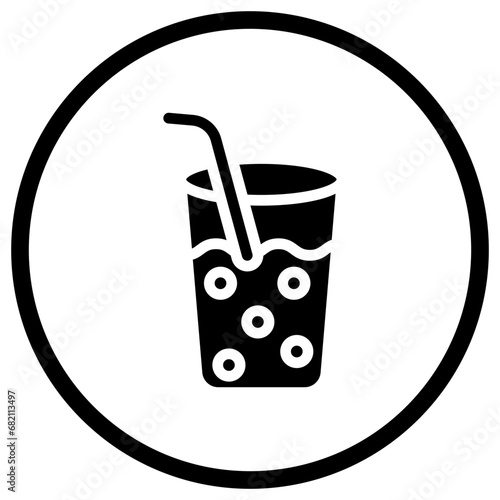 Drinking Water Vector Icon Design Illustration