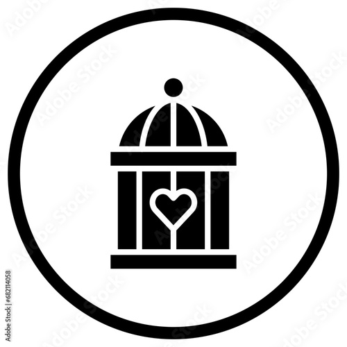 Cage Vector Icon Design Illustration