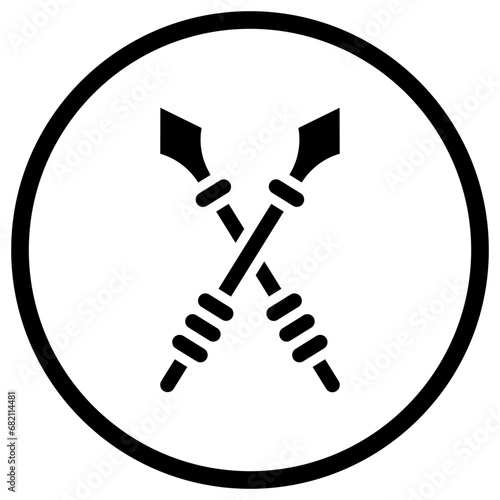 Spear Vector Icon Design Illustration