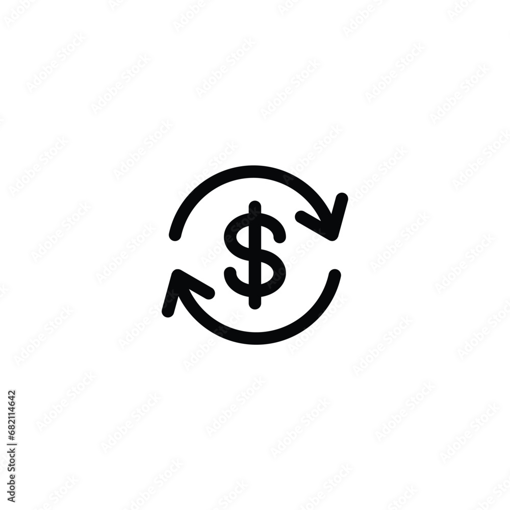 Cashback icon vector illustration. outline icon for web, ui, and mobile apps Cashback icon vector illustration. outline icon for web, ui, and mobile apps