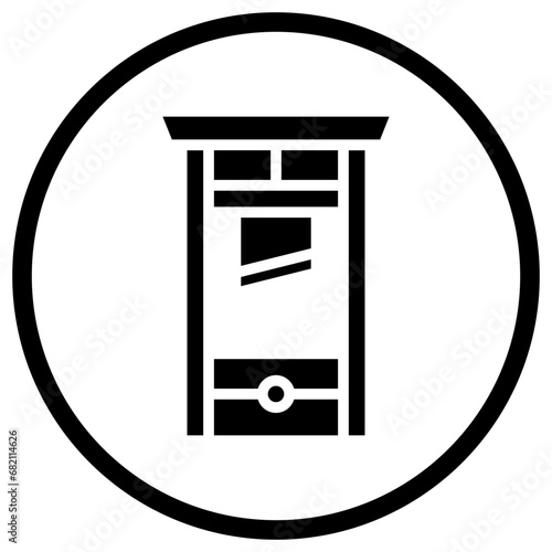 Guillotine Vector Icon Design Illustration