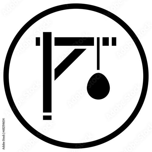 Gallows Vector Icon Design Illustration