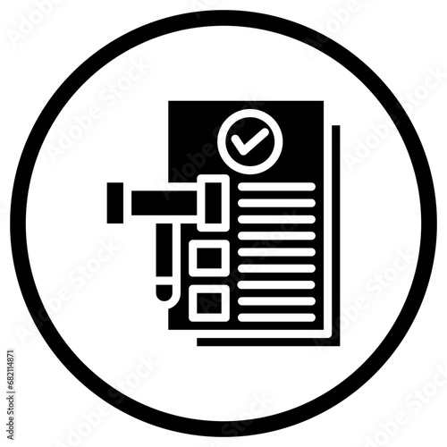 Legal Documents Vector Icon Design Illustration