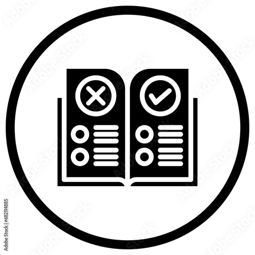Rules Vector Icon Design Illustration