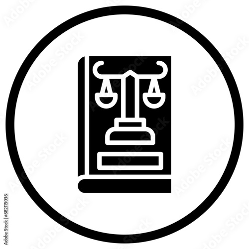 Company Law Vector Icon Design Illustration