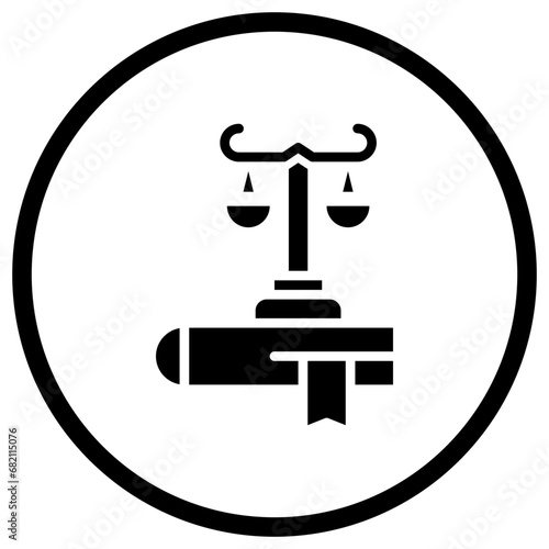 Law Vector Icon Design Illustration