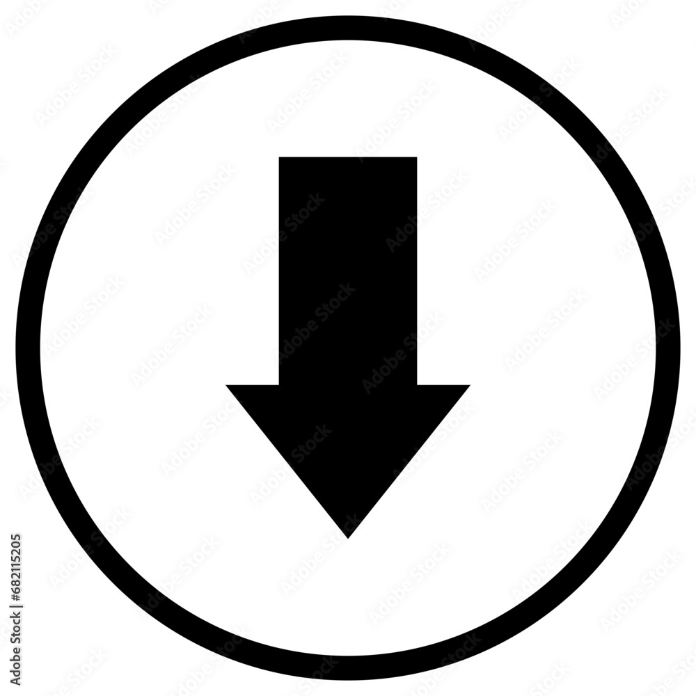 Down arrow Vector Icon Design Illustration Down arrow Vector Icon Design Illustration
