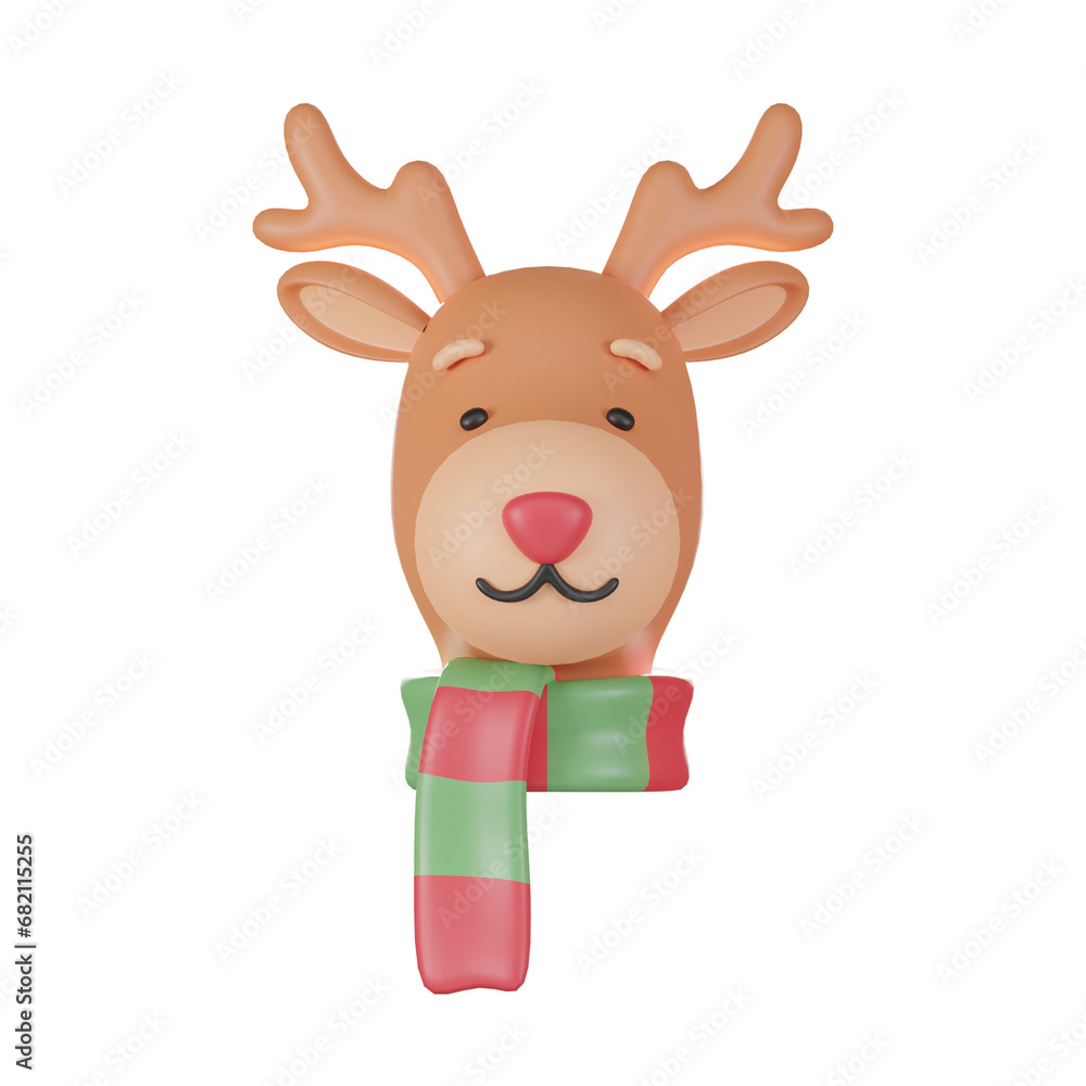 Fototapeta premium reindeer head for the Christmas festival.