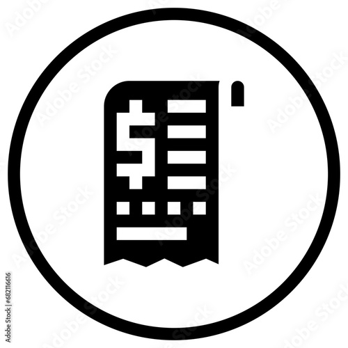 Bill Vector Icon Design Illustration