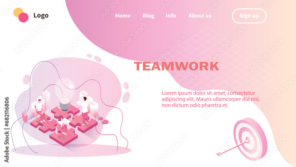 Teamwork concept. Teamwork concept.