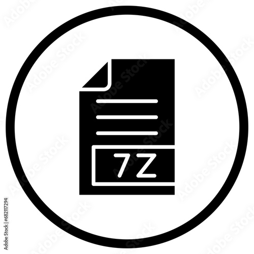 7Z Vector Icon Design Illustration