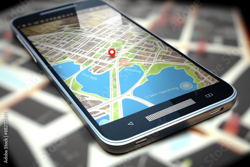 s map city Smartphone concept navigation GPS Mobile