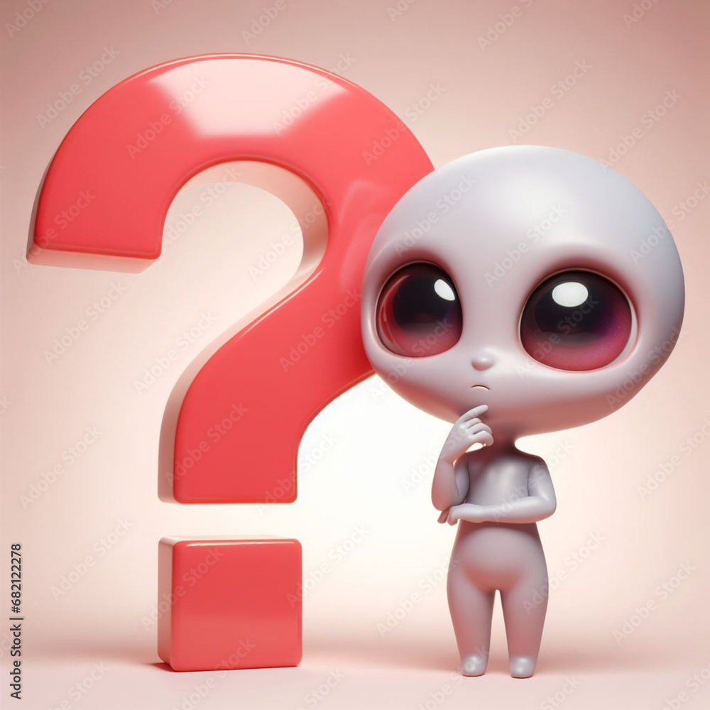 Question mark and person with doubts 疑問を浮かべる人 Question mark and person with doubts 疑問を浮かべる人