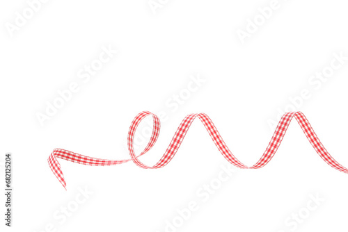 PNG, Red twisted ribbon, isolated on white background