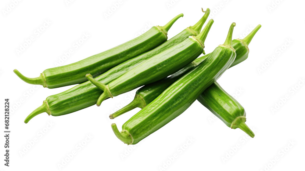 okra on the transparent background okra on the transparent background