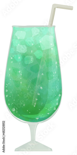 爽やかなメロンソーダ