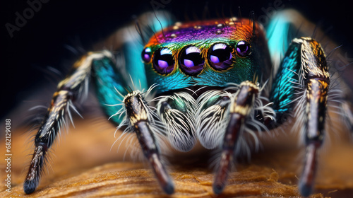 Spider macro photography extreme close-up