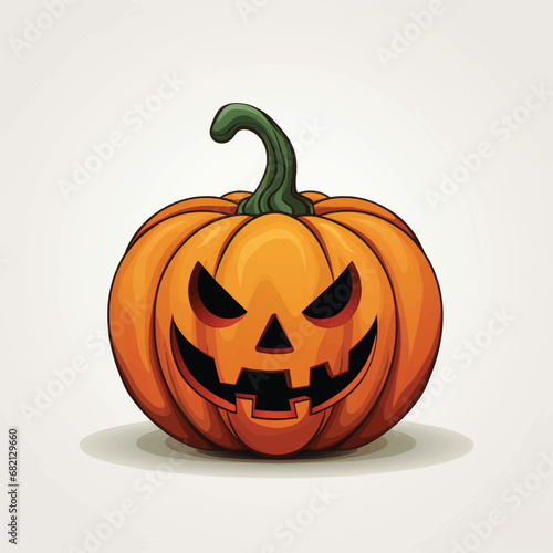 Halloween Pumpkin Ghosts Illustration Background