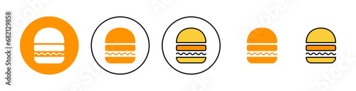 Free Download Burger icon set for web and mobile app. burger sign and symbol. hamburger - GFXLoad