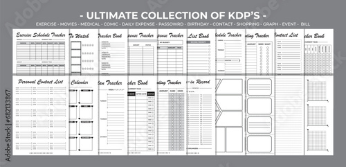 Printable KDP Ultimate Collection Pack Vector Design Template