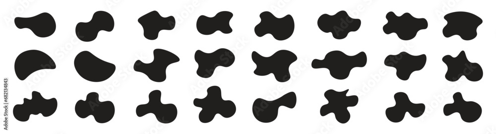 Set of liquid shapes. Abstract watery forms template. Vector Illustration. Set of liquid shapes. Abstract watery forms template. Vector Illustration.
