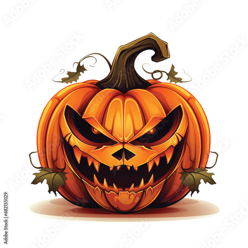 Halloween Pumpkin Ghosts Illustration Background