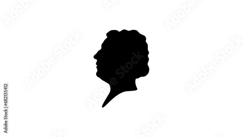 Agatha Christie silhouette
