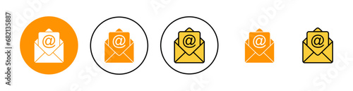 Mail icon set tor for web and mobile app. email sign and symbol. E-mail icon. Envelope icon