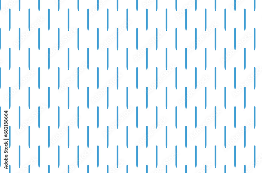 Digital png illustration of rows of blue pencils on transparent background