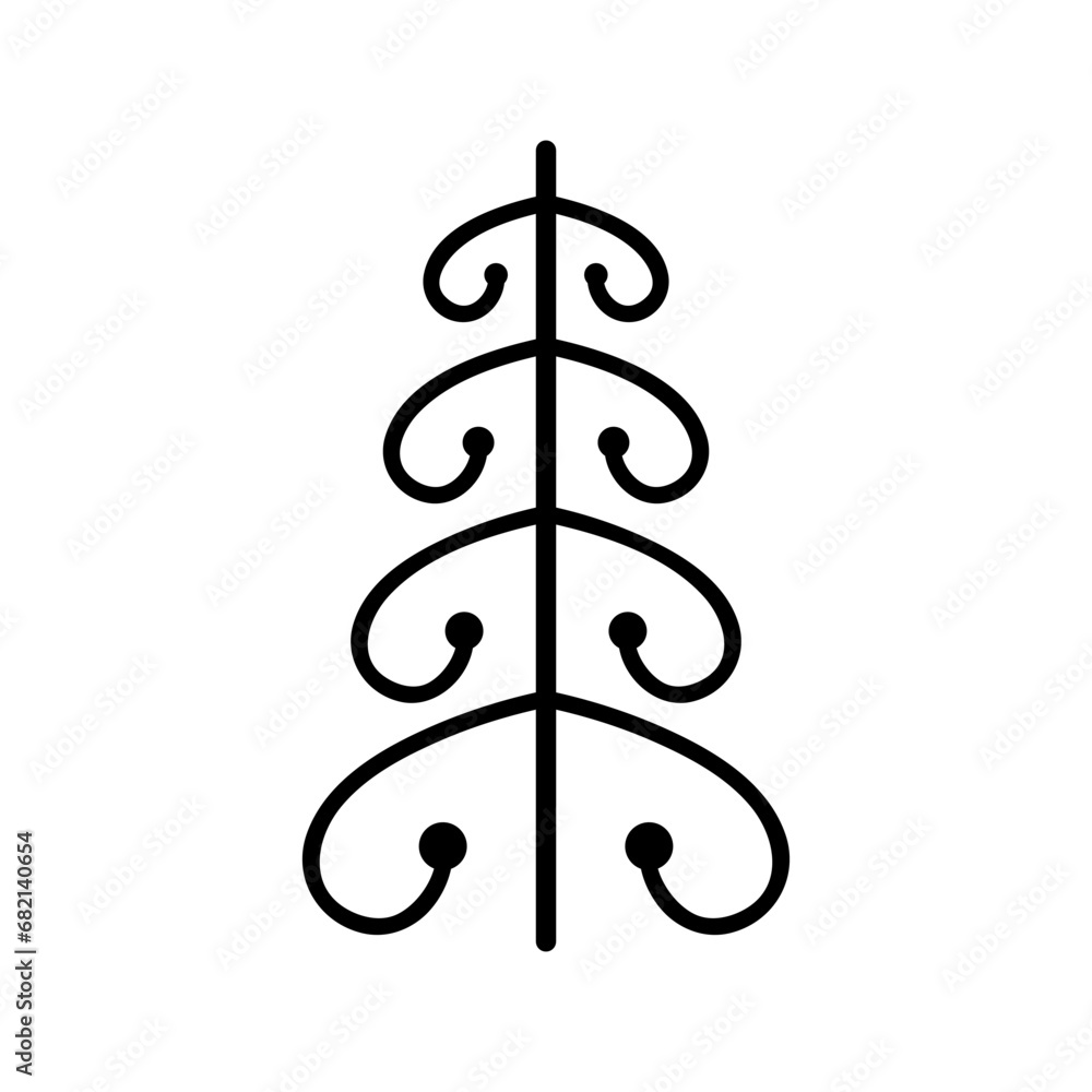 Christmas tree vector icon. new year illustration sign. winter symbol. Christmas tree vector icon. new year illustration sign. winter symbol.