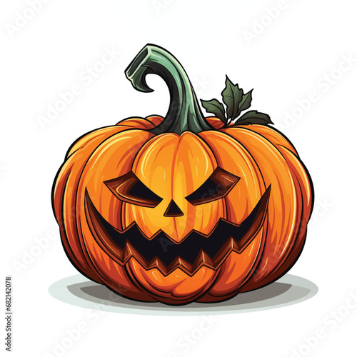Halloween Pumpkin Ghosts Illustration Background