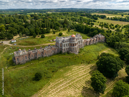 Hamilton Palace near Uckfield, East Sussex, the property belonging to landlord and property baron Nicholas Van Hoogstraten.  abandoned Sussex mansion. photo