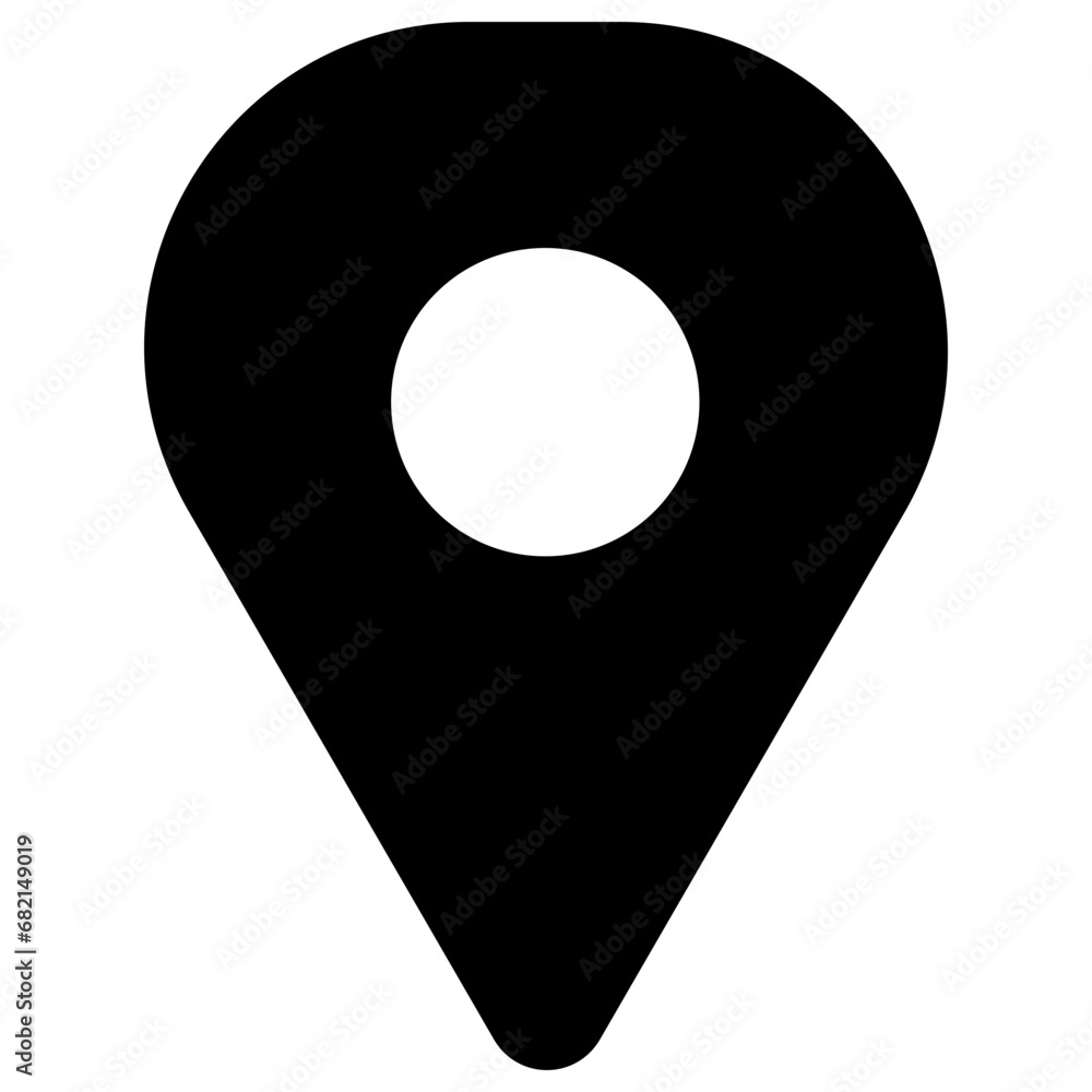 GPS Pin Dot Location Vector Icon GPS Pin Dot Location Vector Icon