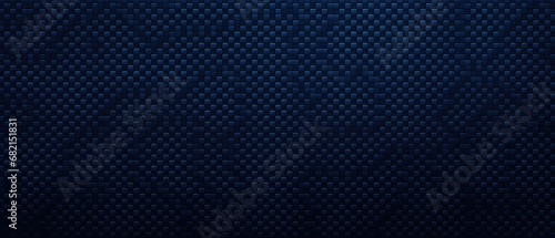 Dark blue pattern that runs along a metal mesh background, in the style of minimalistic symmetry, realistic usage of light and color, textured shading, minimalist color field, Polished, Semigloss Wall