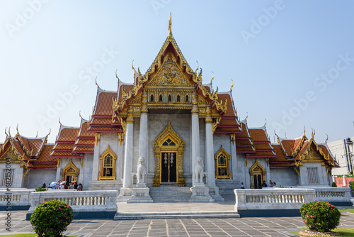 Canvas Print Wat Benchamabophit (The Marble Temple), Bangkok, Thailand