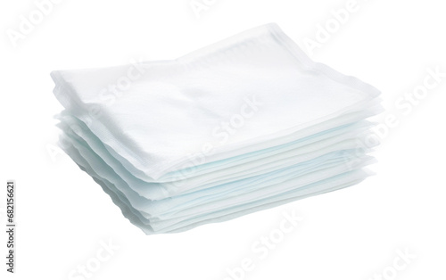 Delicate Textures and Soothing Qualities of Baby Wipes Isolated on a Transparent Background PNG.