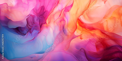 abstract watercolor background in different colors. Fluid Tints: Multicolored Abstract Watercolor Artistry. Rainbow Fusion: Dynamic Watercolor Palette