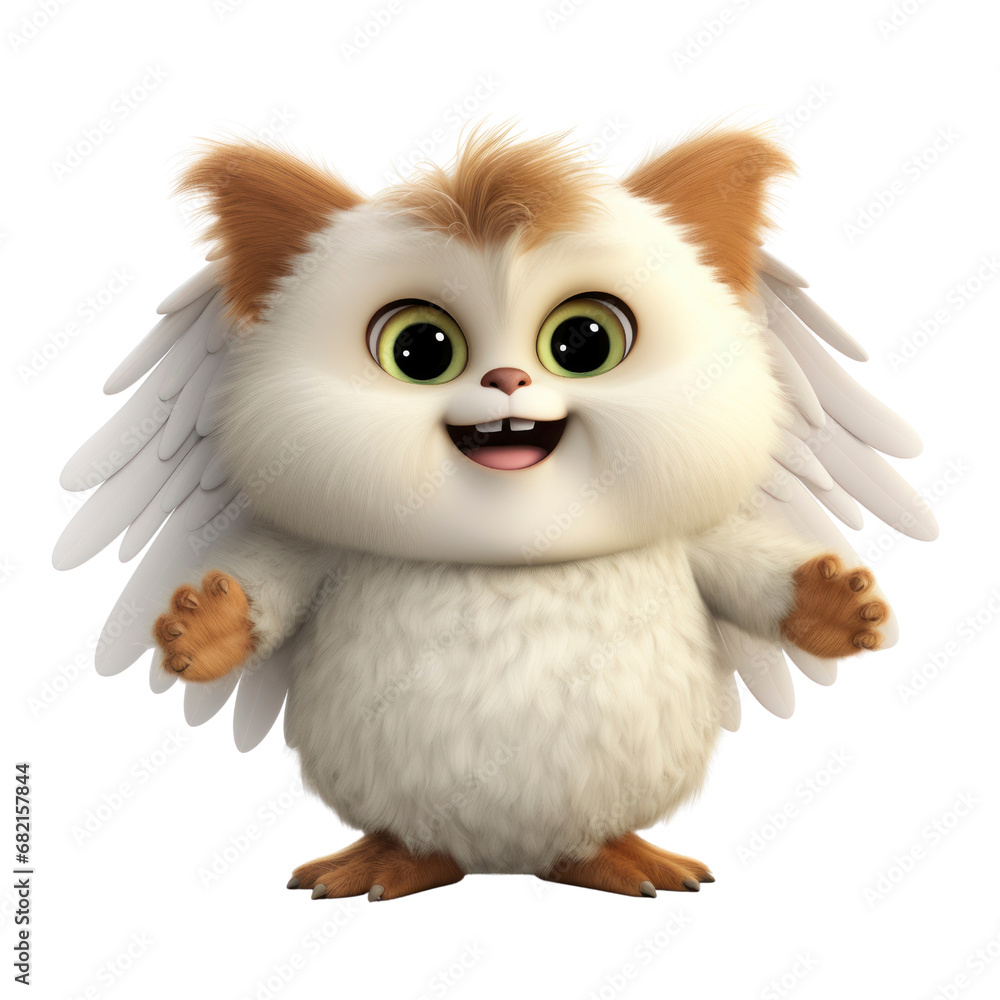 chubby, endearing creature with small wings and a big, friendly smile. chubby, endearing creature with small wings and a big, friendly smile.
