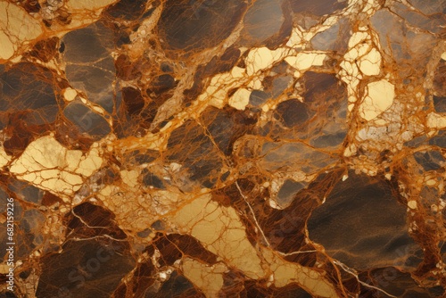 Gold Marble Texture With Veins And Polished Surface