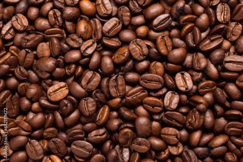 dark roasted coffee beans macro shot