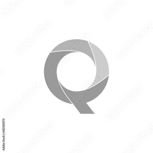 Abstract letter Q logo vector illustration design. Initial Letter Q