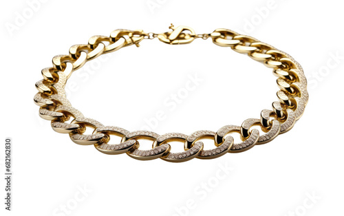 Exploring Necklace Chain Clasp Craftsmanship Isolated on a Transparent Background PNG.