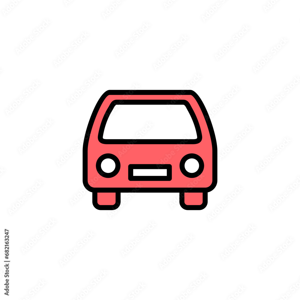 Car icon set illustration. car sign and symbol. small sedan Car icon set illustration. car sign and symbol. small sedan