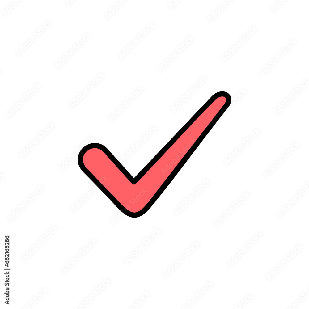 Check mark icon set illustration. Tick mark sign and symbol Check mark icon set illustration. Tick mark sign and symbol
