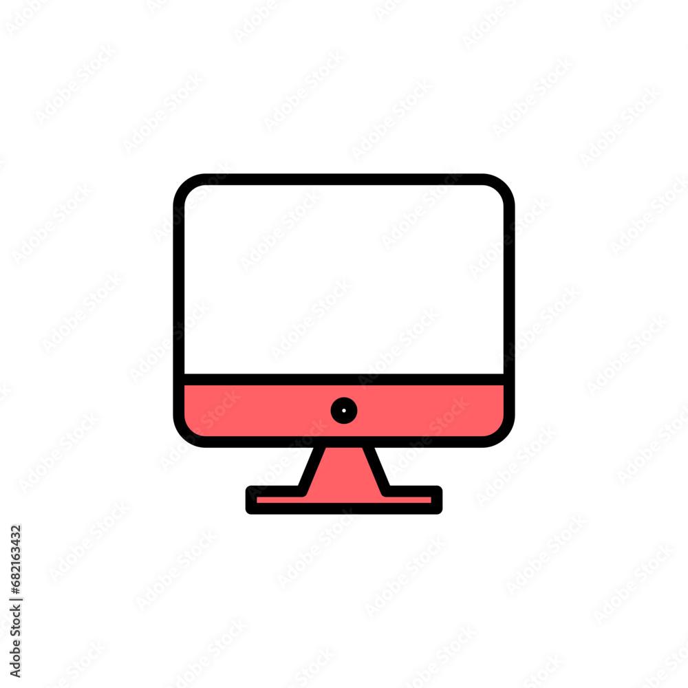 Computer icon set illustration. computer monitor sign and symbol Computer icon set illustration. computer monitor sign and symbol