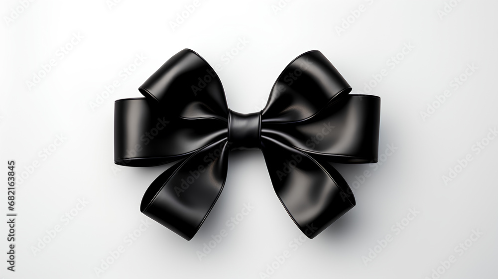 Black Christmas gift ribbon. Plain white background.
Black Christmas gift ribbon. Plain white background.