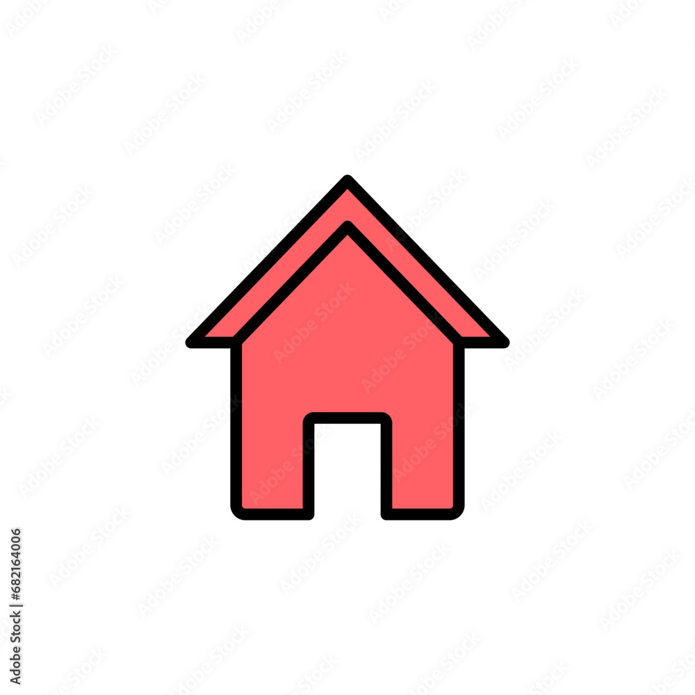 Home icon set illustration. House sign and symbol Home icon set illustration. House sign and symbol