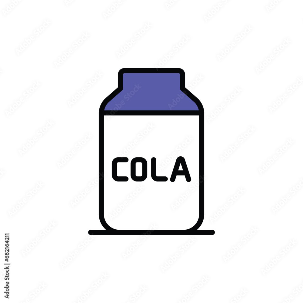Cola icon design with white background stock illustration Cola icon design with white background stock illustration