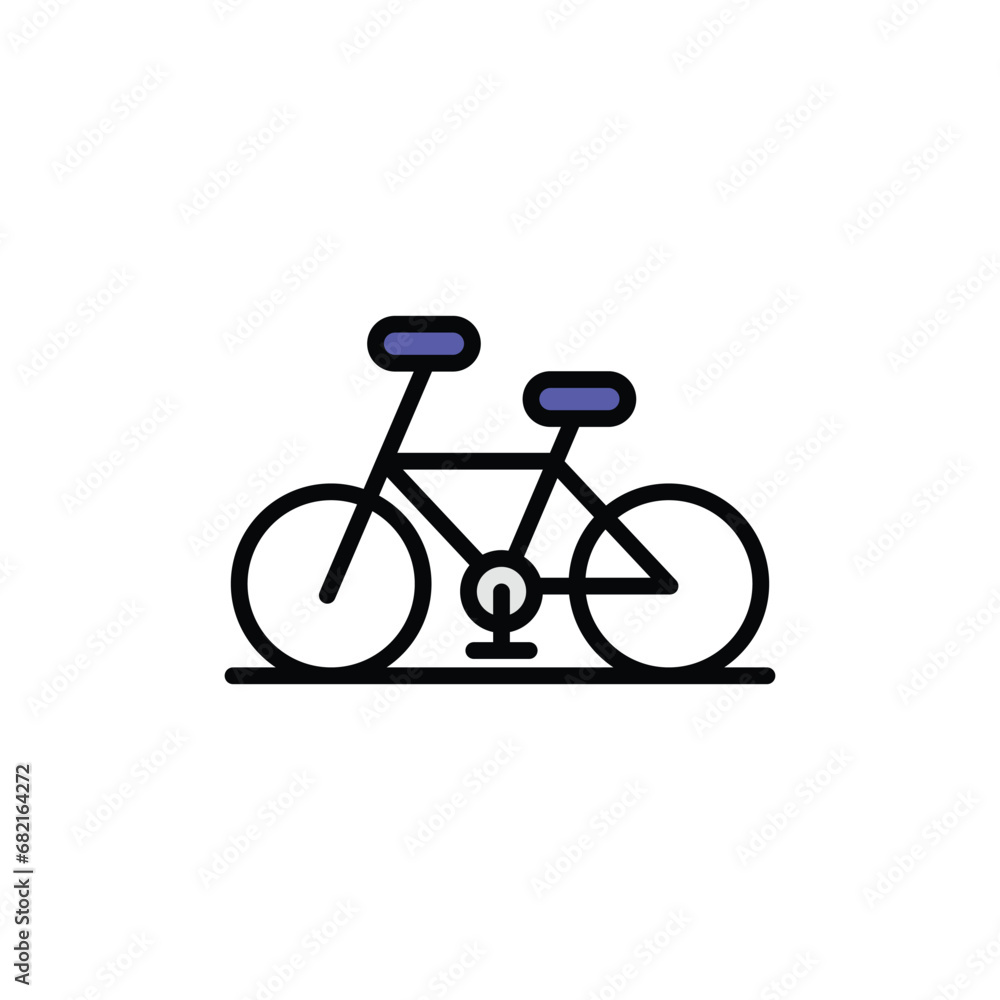 Fototapeta premium Cycle icon design with white background stock illustration