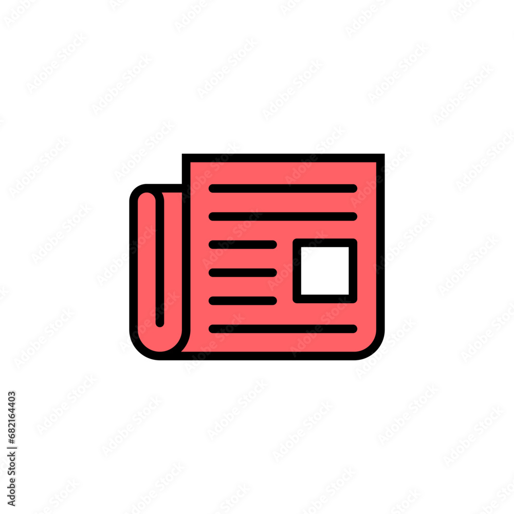 Newspaper icon set illustration. news paper sign and symbolign Newspaper icon set illustration. news paper sign and symbolign